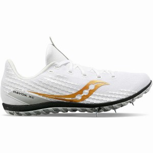 Women's Saucony Havok XC 3 Spike Track Spikes White | UAE S01584-B83