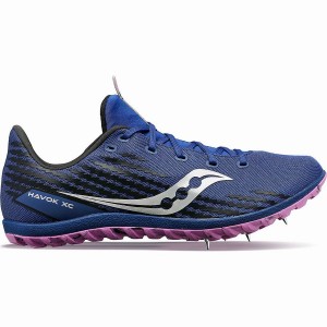 Women's Saucony Havok XC 3 Spike Track Spikes Indigo | UAE S12758-M10