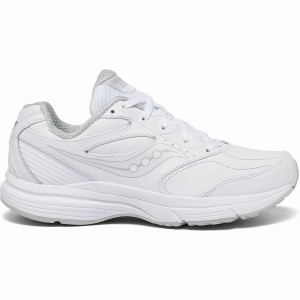 Women's Saucony Integrity Walker 3 Narrow Walking Shoes White | UAE S82176-Q82