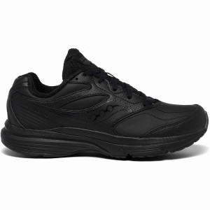 Women's Saucony Integrity Walker 3 Wide Walking Shoes Black | UAE S25847-P37