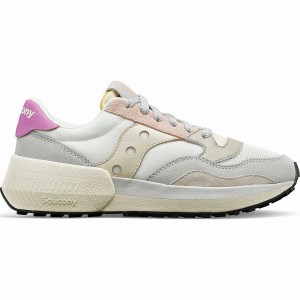 Women's Saucony Jazz NXT Sneakers White / Grey / Rose | UAE S80269-A94