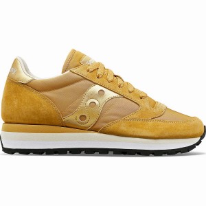 Women's Saucony Jazz Triple Sneakers Beige | UAE S05462-V52