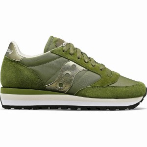 Women's Saucony Jazz Triple Sneakers Green | UAE S76423-U37