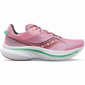 Women's Saucony Kinvara 14 Running Shoes Pink / Green | UAE S35612-M97