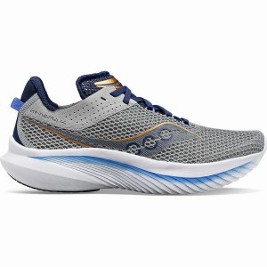 Women's Saucony Kinvara 14 Running Shoes Grey / Blue | UAE S61527-K94