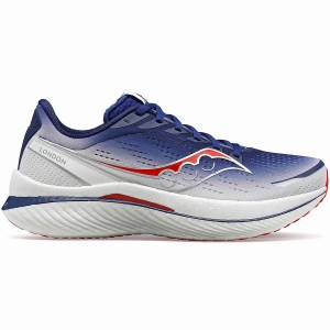 Women's Saucony London Endorphin Speed 3 Running Shoes Navy / White | UAE S59268-E61