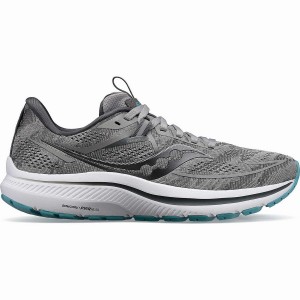 Women's Saucony Omni 21 Running Shoes Grey / Blue | UAE S46780-M98