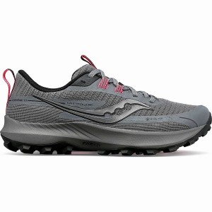 Women's Saucony Peregrine 13 GTX Trail Running Shoes Grey / Black | UAE S53701-M10