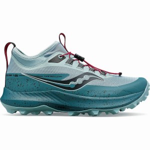 Women's Saucony Peregrine 13 ST Trail Running Shoes Turquoise / Blue | UAE S94375-R92