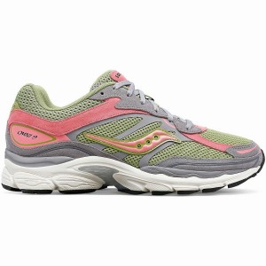 Women's Saucony ProGrid Omni 9 Premium Sneakers Grey / Green | UAE S18972-M87