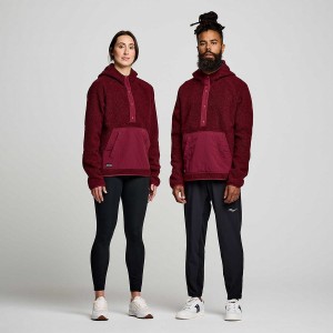 Women's Saucony Recovery Sherpa Pullover Red | UAE S34059-P03