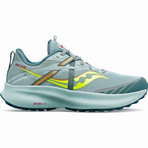 Women's Saucony Ride 15 TR Trail Running Shoes Turquoise / Yellow | UAE S06812-G45