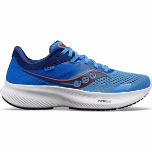 Women's Saucony Ride 16 Running Shoes Blue / Black | UAE S78401-C92