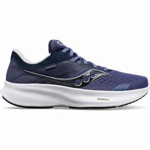 Women's Saucony Ride 16 Running Shoes Navy / Black | UAE S20716-T53