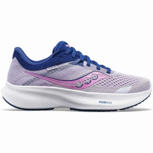 Women's Saucony Ride 16 Running Shoes Purple / Indigo | UAE S06173-Y37