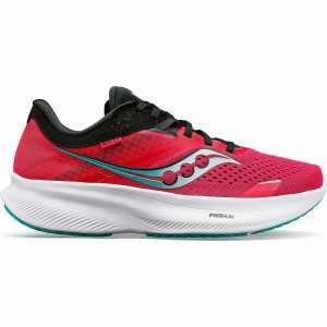 Women's Saucony Ride 16 Running Shoes Rose / Black | UAE S50961-N91