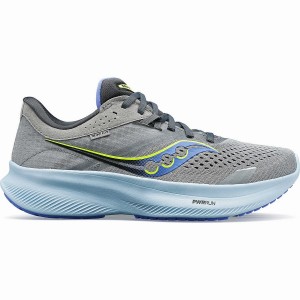 Women's Saucony Ride 16 Wide Running Shoes Grey / Blue | UAE S05437-S58