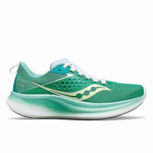 Women's Saucony Ride 17 Running Shoes Mint / White | UAE S10724-J23