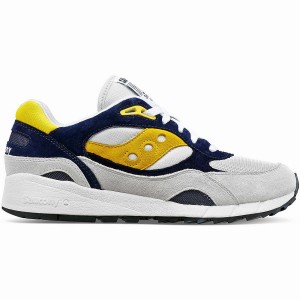 Women's Saucony Shadow 6000 Sneakers Grey / Blue / Yellow | UAE S62980-Y05