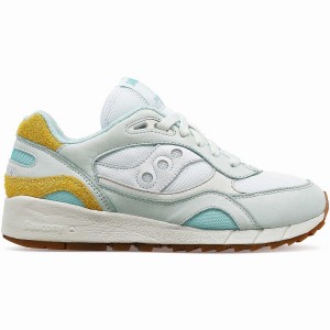 Women's Saucony Shadow 6000 Unplugged Sneakers Turquoise / Yellow | UAE S59174-R68