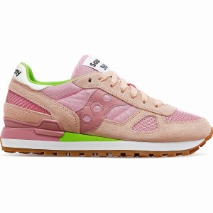 Women's Saucony Shadow Original Sneakers Brown / Pink | UAE S90318-Z60