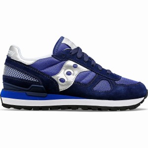 Women's Saucony Shadow Original Sneakers Navy / Silver | UAE S21463-V38