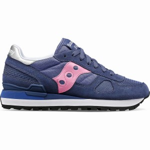 Women's Saucony Shadow Original Sneakers Navy / Pink | UAE S71690-B16