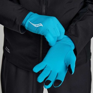 Women's Saucony Solstice Gloves Blue | UAE S15860-Y03