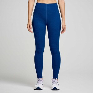 Women's Saucony Solstice Tight Indigo | UAE S97305-Q35