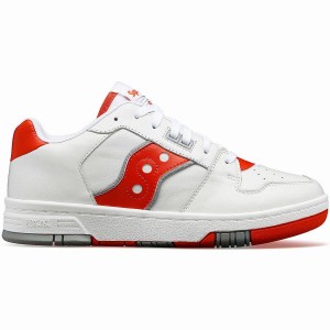 Women's Saucony Spot-Bilt™ Sonic Low Sneakers White / Red | UAE S62947-Q68