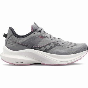 Women's Saucony Tempus Running Shoes Grey / Pink | UAE S15392-C92