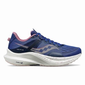 Women's Saucony Tempus Running Shoes Navy / Purple | UAE S23076-T29