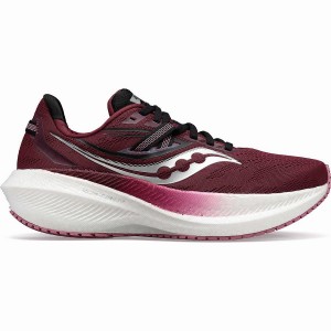 Women's Saucony Triumph 20 Running Shoes Red / Rose | UAE S41320-X57