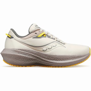 Women's Saucony Triumph 21 RUNSHIELD Running Shoes Beige | UAE S09284-V85