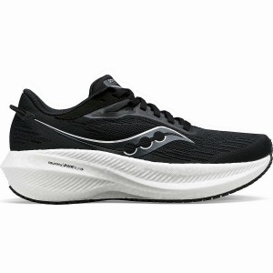 Women's Saucony Triumph 21 Wide Running Shoes Black / White | UAE S21076-F70