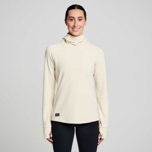 Women's Saucony Triumph Tunic Hoodie Beige | UAE S37491-Y12