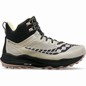 Women's Saucony Ultra Ridge GTX Trail Running Shoes Khaki / Black | UAE S98014-H80