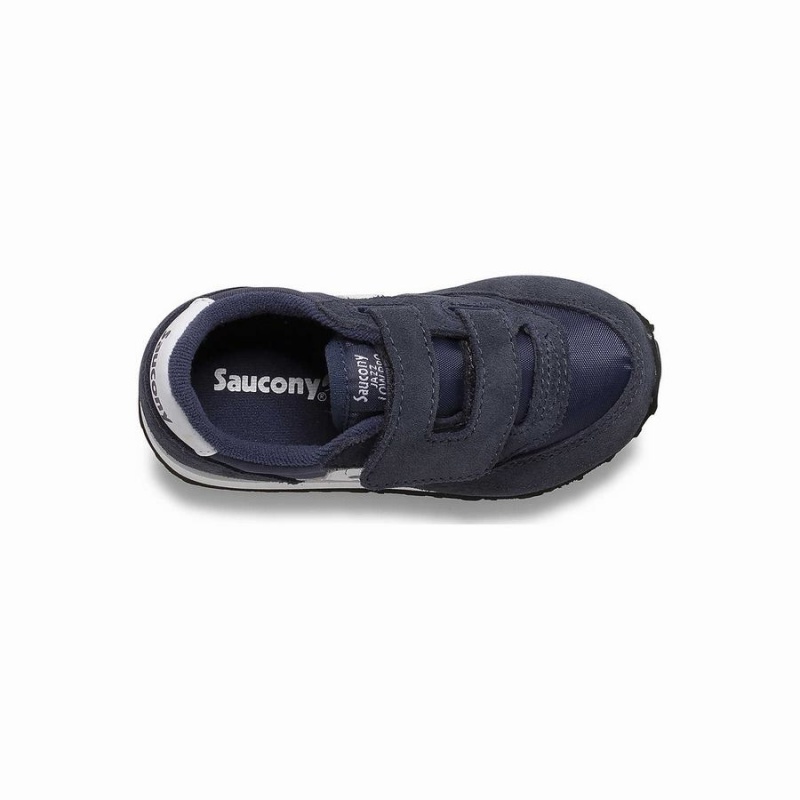 Kids' Saucony Baby Jazz Hook & Loop Sneakers Navy / White | UAE S70329-G71