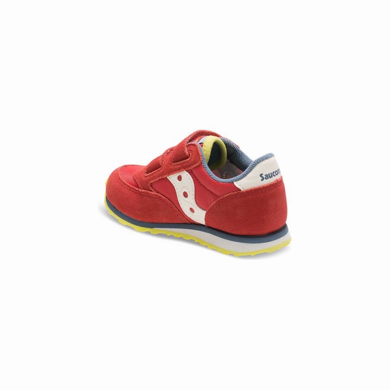 Kids' Saucony Baby Jazz Hook & Loop Sneakers Red / Blue / Light Green | UAE S72519-L98