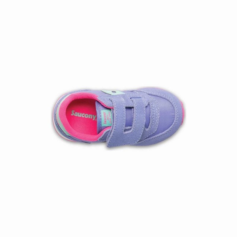 Kids' Saucony Baby Jazz Hook & Loop Sneakers Purple | UAE S56980-Q57