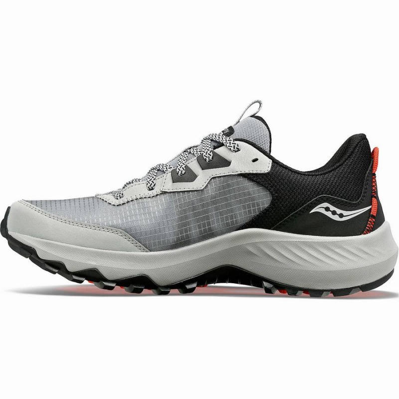 Men's Saucony Aura TR Running Shoes Grey / Black | UAE S72106-T36