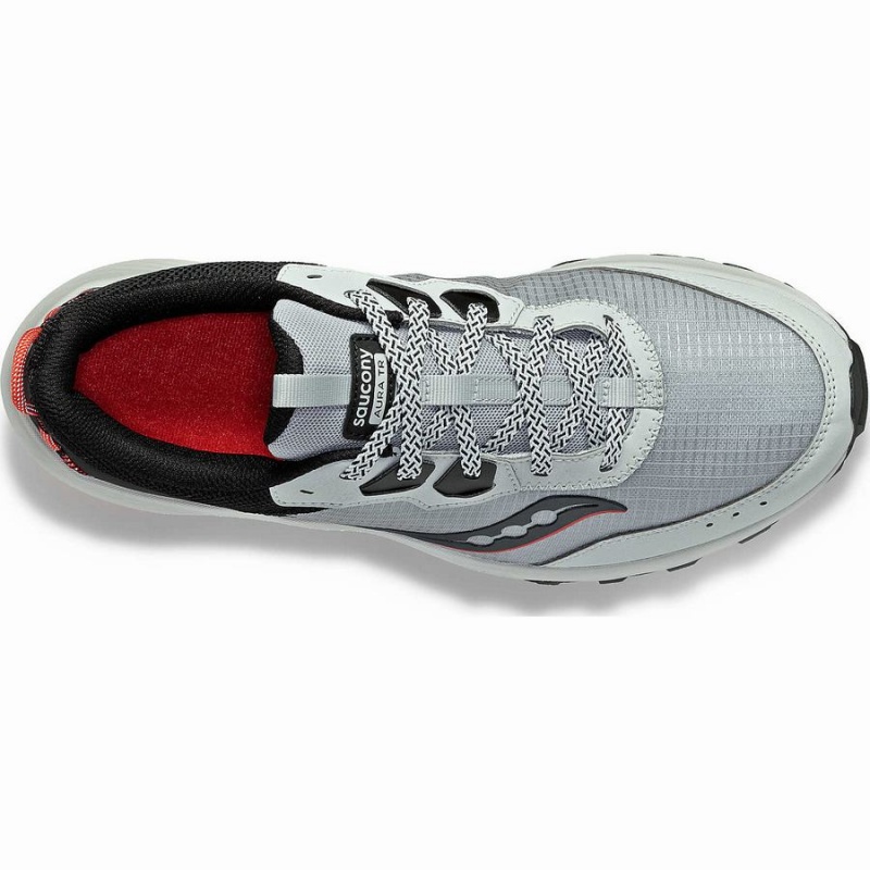 Men's Saucony Aura TR Running Shoes Grey / Black | UAE S72106-T36