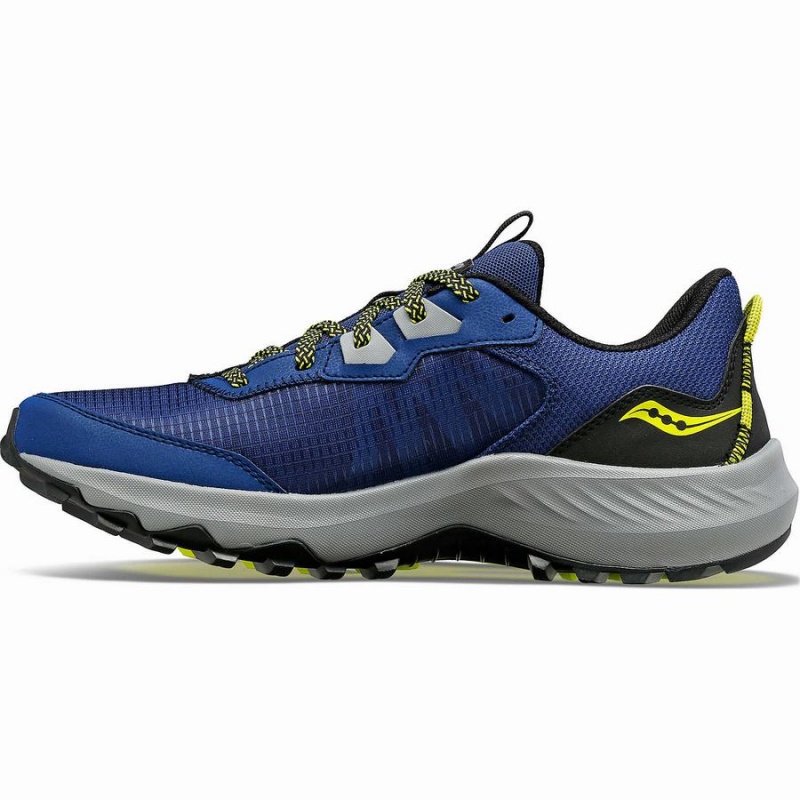 Men's Saucony Aura TR Trail Running Shoes Indigo / Black | UAE S62348-J95