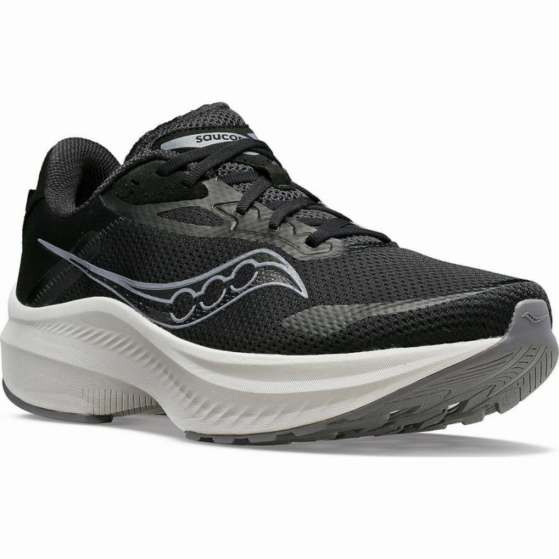 Men's Saucony Axon 3 Running Shoes Black / White | UAE S54108-T71