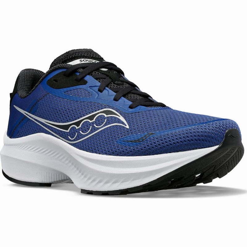 Men's Saucony Axon 3 Running Shoes Indigo / Black | UAE S26439-K07