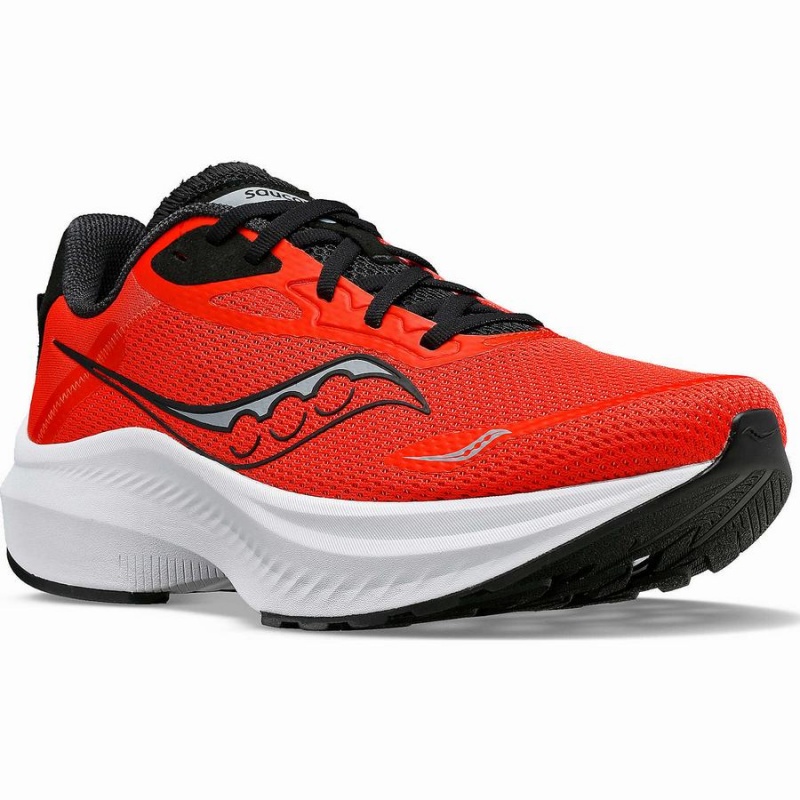 Men's Saucony Axon 3 Running Shoes Red / Black | UAE S78516-Y56