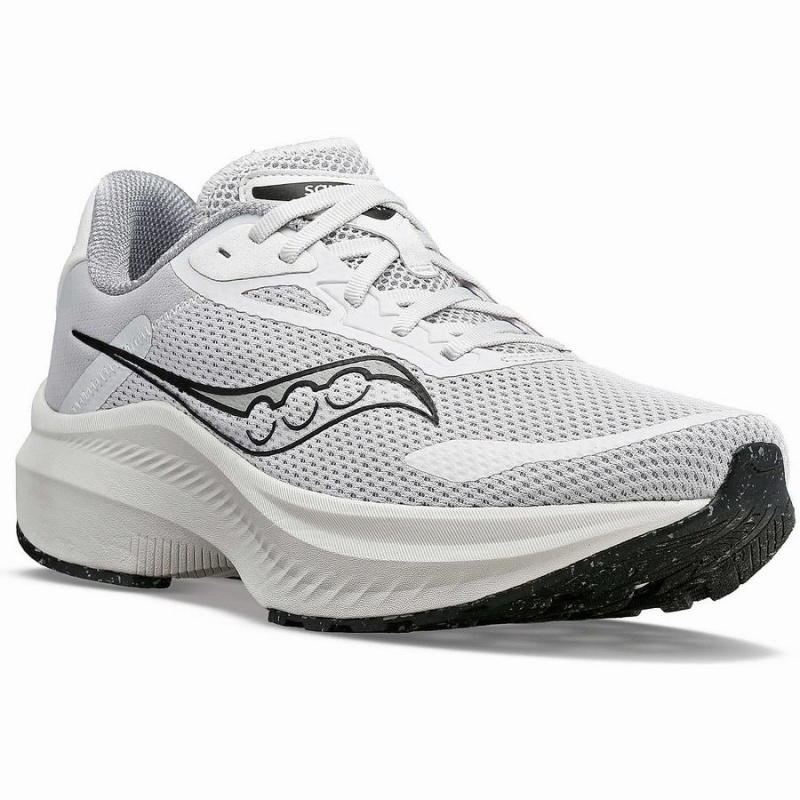 Men's Saucony Axon 3 Running Shoes White / Black | UAE S23501-W56