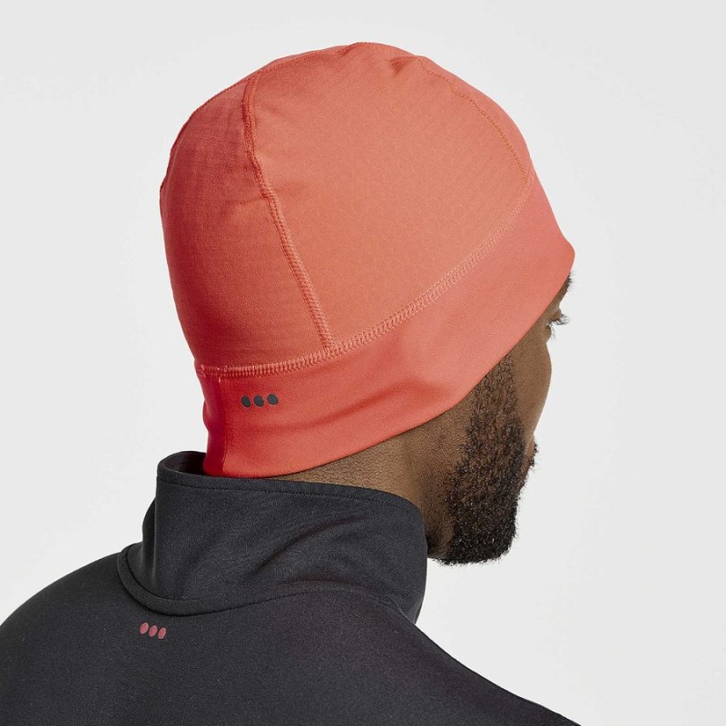 Men's Saucony Bluster Wind Beanie Red | UAE S69273-D21