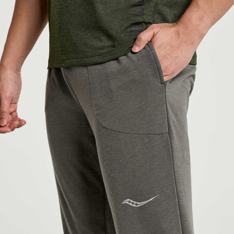 Men's Saucony Boston Pants Dark Green | UAE S76214-G15