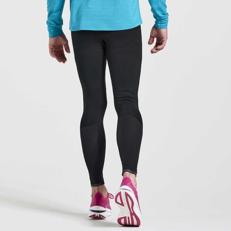 Men's Saucony Boulder Wind Tight Black | UAE S35164-E52